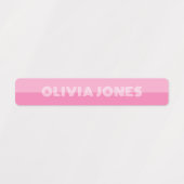 Kinder Roze Paarse Gepersonaliseerd Terug naar Sch Labels