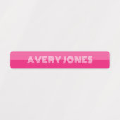 Kinder Roze Paarse Gepersonaliseerd Terug naar Sch Labels