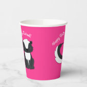 Kinder roze papieren kopjes voor kunk Birthday Papieren Bekers (Links)
