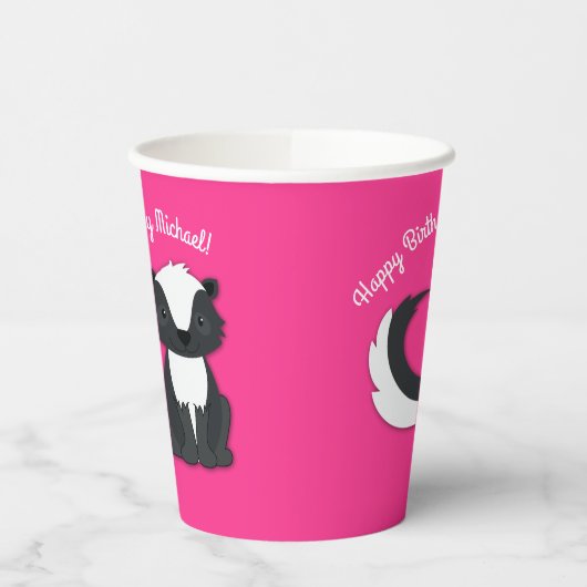 Kinder roze papieren kopjes voor kunk Birthday Papieren Bekers (Links)