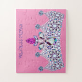 Kinder Roze Princess Royal Monarchy Crown Legpuzzel (Verticaal)