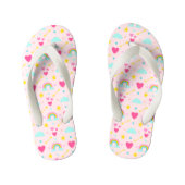 Kinder roze regenboog gevlekte Teenslippers (Voetbed)