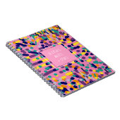 Kinder roze roze kunstschildpad terug naar school notitieboek (Rechterzijde)