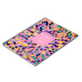 Kinder roze roze kunstschildpad terug naar school notitieboek (Linkerzijde)