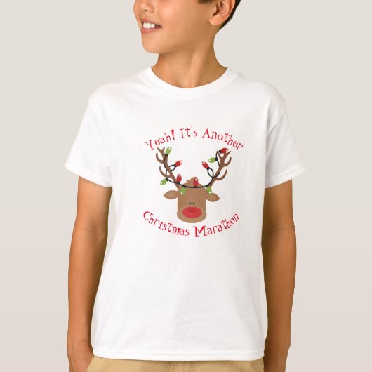 Kinder Rudolph Kerstmis T-Shirt (Voorkant)