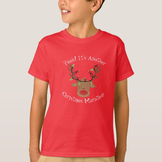 Kinder Rudolph Kerstmis T-Shirt (Voorkant)