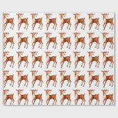 Kinder Rudolph the red nosed reinders Wrapping Pap Cadeaupapier (Vlak)