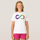 Kinder Ruffle Neurodiversity Rainbow Shirt (Voorkant volledig)