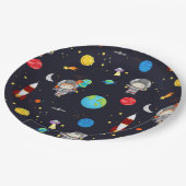 Kinder ruimte thema patroon papieren bordje (Gekanteld)