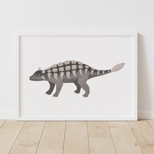 Kinder ruimte voor Ankylosaurus Dinosaur Poster