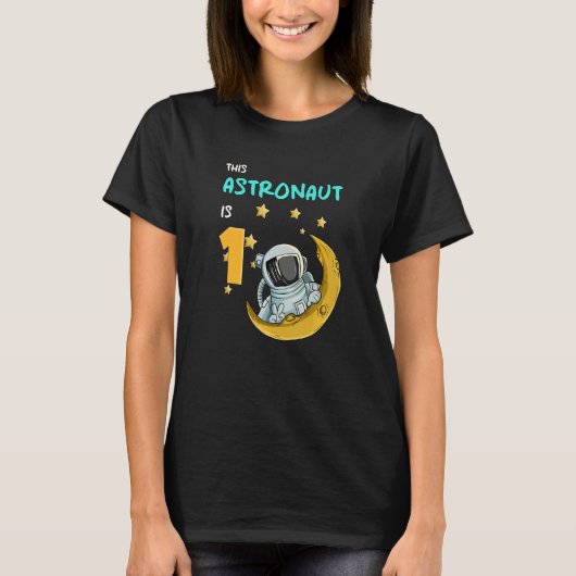 Kinder ruimtesamenleving Astronaut Universe Planet T-shirt (Voorkant)