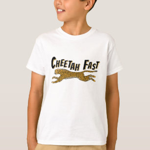 Kinder Running Cheetah Fast Oerwoud Gift T-shirt