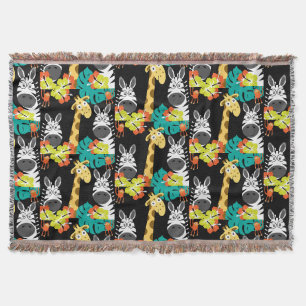 Kinder Safari Nursery Art Slaapkamer Decor Deken