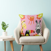 Kinder Safari Nursery Art Slaapkamer Decor Kussen (Stoel)