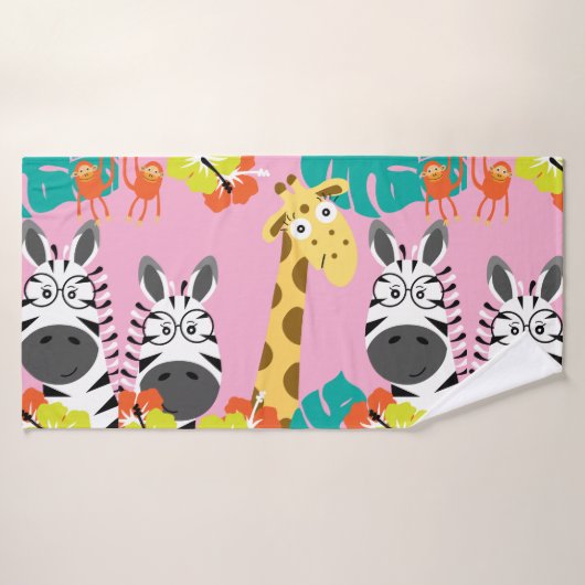 Kinder Safari Nursery Beach Badhanddoek (Badhanddoek)