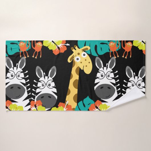 Kinder Safari Nursery Beach Badhanddoek (Badhanddoek)