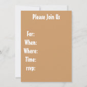 Kinder Sandcastle Beach Party Uitnodiging (Achterkant)