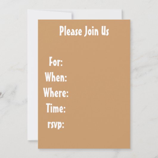 Kinder Sandcastle Beach Party Uitnodiging (Achterkant)