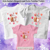 Kinder Santa's Gingerbread Cutie Kinder Shirts