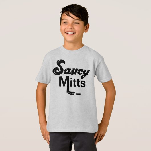 Kinder Saucy Mitts Hockey T-shirt (Voorkant volledig)