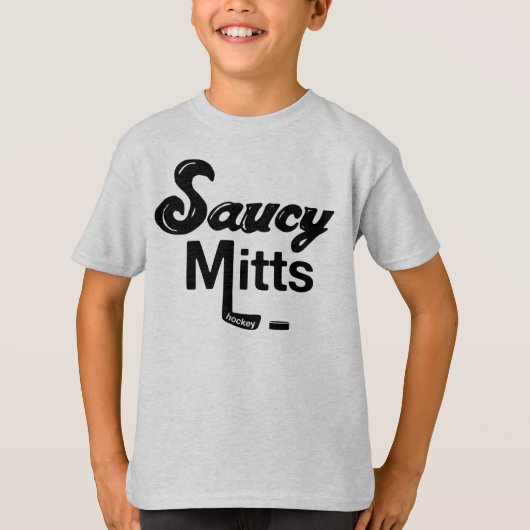 Kinder Saucy Mitts Hockey T-shirt (Voorkant)