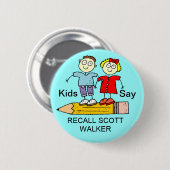KINDER SAY HERALL SCOTT WALKER RONDE BUTTON 5,7 CM (Voorkant /achterkant)