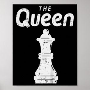 Kinder schaakstuk De Queen Shirt Halloween Groep M Poster
