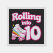 Kinder Schaats Partij - 10e verjaardag - Schatsen Servet (Voorkant)