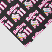 Kinder Schaats Partij - 11e verjaardag - Schatsen  Tissuepapier (Detail)