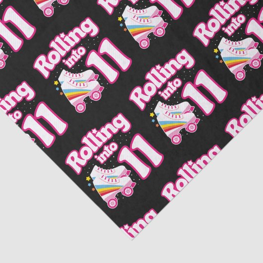 Kinder Schaats Partij - 11e verjaardag - Schatsen  Tissuepapier (Detail)