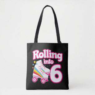 Kinder Schaats Partij - 6e verjaardag - Rollschaat Tote Bag