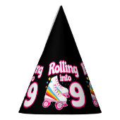 Kinder Schaats Partij - 9e verjaardag - Rollschaat Feesthoedjes (Links)