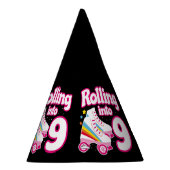 Kinder Schaats Partij - 9e verjaardag - Rollschaat Feesthoedjes (Rechts)