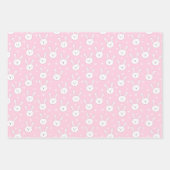 Kinder Schattige Bunny Rabbit Paasroze harten Inpakpapier Vel (Voorkant 2)