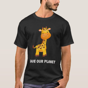 Kinder schattige en Schattige Giraffe voor kindere T-shirt