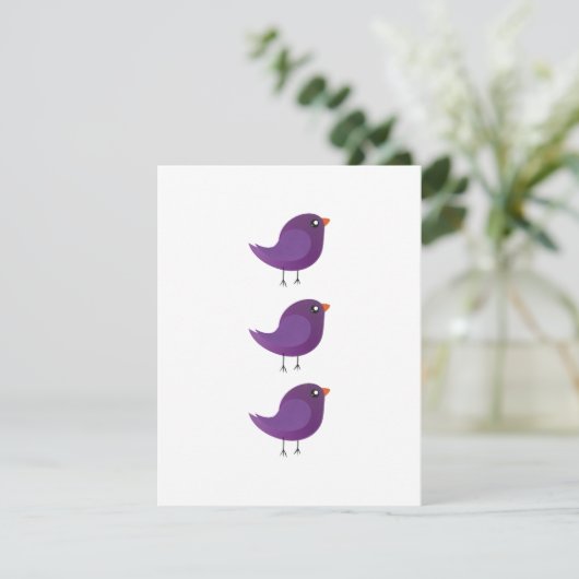 Kinder schattige geboorte aankondiging (Staand voorkant)