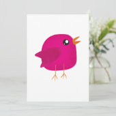 Kinder schattige geboorte aankondiging (Staand voorkant)