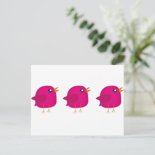 Kinder schattige geboorte briefkaart (Staand voorkant)