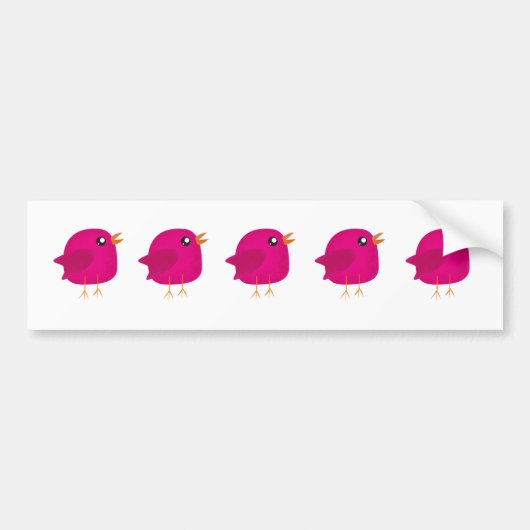 Kinder schattige geboorte bumpersticker (Voorkant)