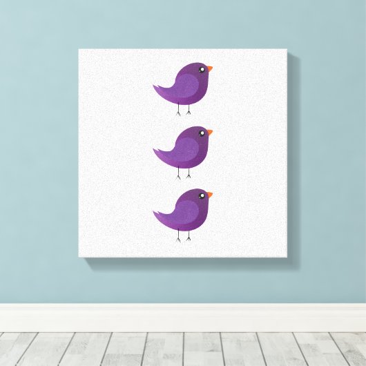 Kinder schattige geboorte canvas afdruk (Insitu (Houten vloer))