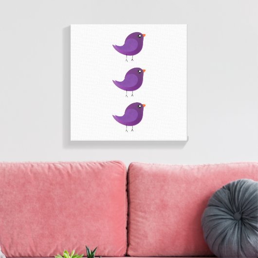 Kinder schattige geboorte canvas afdruk (Insitu (Woonkamer))