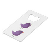 Kinder schattige geboorte creditkaart flessenopener (Voorkant Gekanteld)