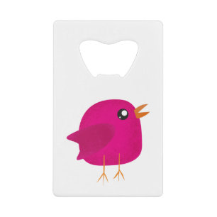 Kinder schattige geboorte creditkaart flessenopener