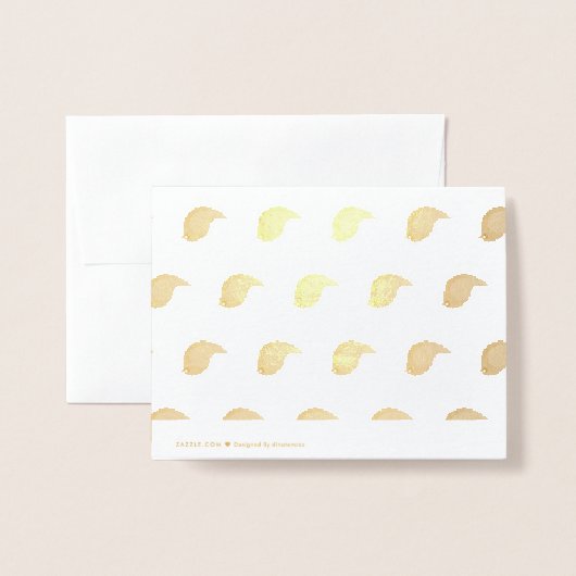 Kinder schattige geboorte folie kaarten (Met envelop)