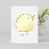 Kinder schattige geboorte folie uitnodiging (Staand Voorkant)