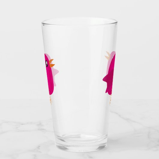 Kinder schattige geboorte glas (Links)