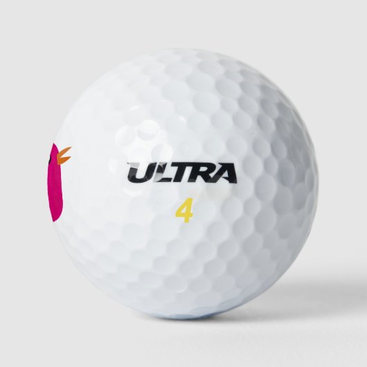 Kinder schattige geboorte golfballen (Logo)