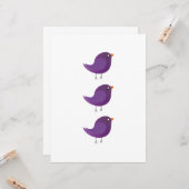 Kinder schattige geboorte kaart (Voorkant / Achterkant in situ)