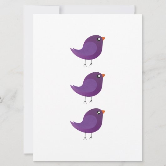 Kinder schattige geboorte kaart (Voorkant)