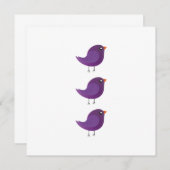 Kinder schattige geboorte menu (Voorkant / Achterkant)